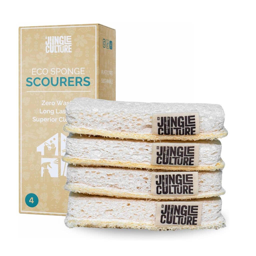 Eco Dish Sponges | Multipurpose Washing Up Sponge Pack of 4