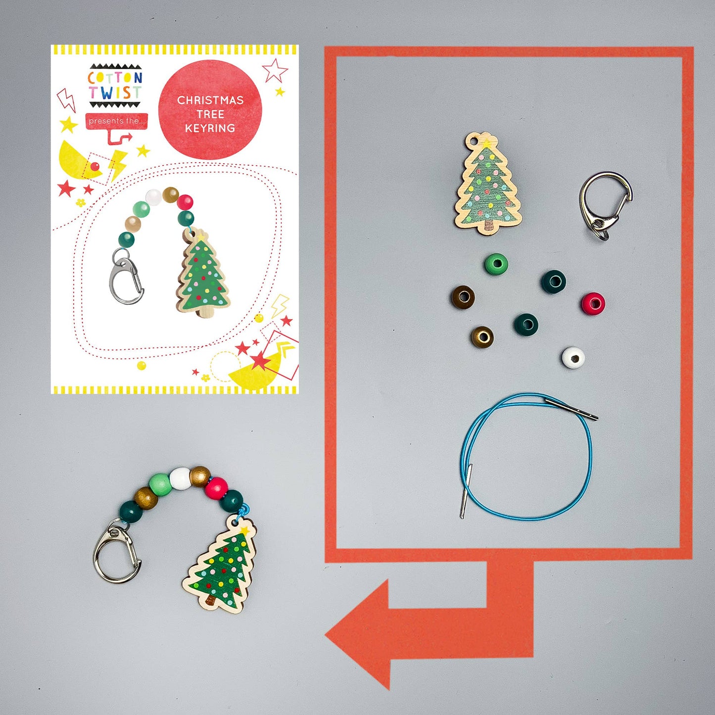 Make Your Own Christmas Tree Keyring