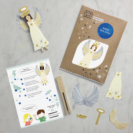 Make Your Own Angel Peg Doll